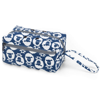 LUXJA Small Yarn Storage Bag, Portable Knitting Bag for Yarn Skeins, Crochet Hooks, Knitting Needles (up to 8 Inches) and Other Small Accessories (Sheep)
