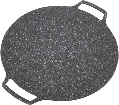 Nonstick Grill Pan, Induction Stove Top Grill Plate, Korean BBQ Round Griddle for Home, Outdoor, Camping