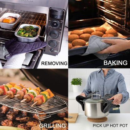 Funny Baking Oven Pads Pot Holder with Pocket - Many Have Eaten Here Few Have Died