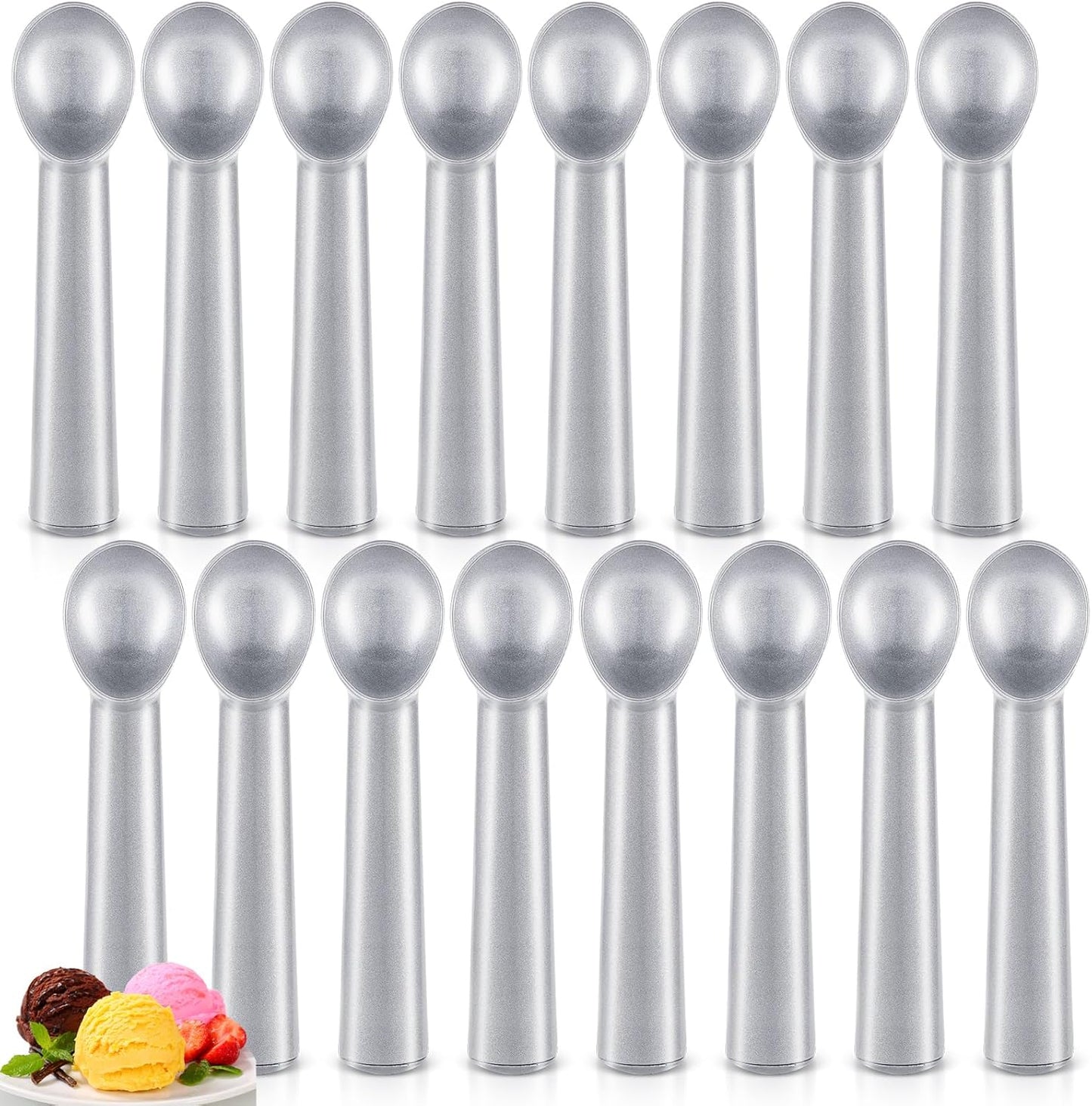 16 7 Inch Frozen Gejoy Pcs Ice Cream Scoop Nonstick Anti Freeze Ice Cream Scooper Aluminum Design Dessert Spoon