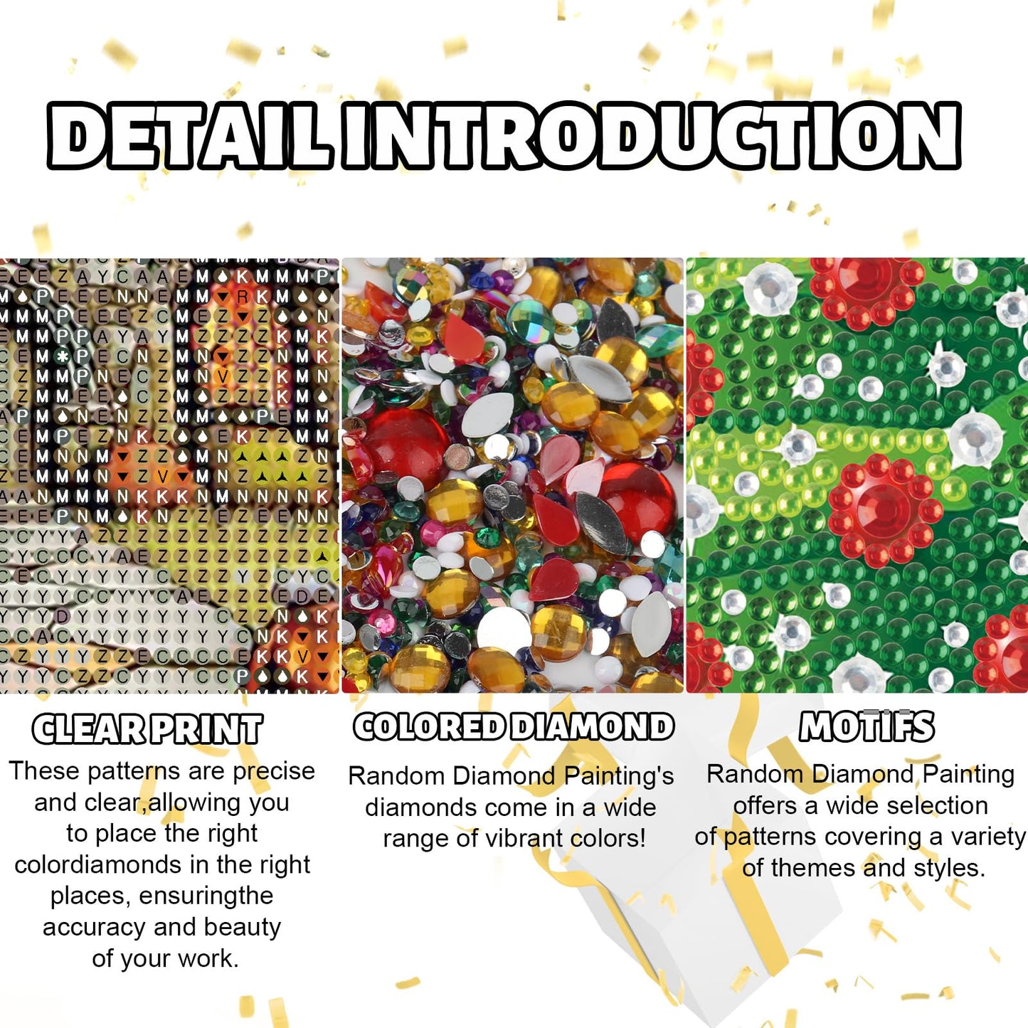 antor 10 Pack 5D Special Shape Rhinestone Diamond Painting Kits, Crystal Diamond Art Kit for Adults Beginner, 5D Paint with Diamond Drill for Gift Home Wall Art Decor