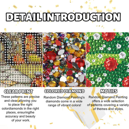 antor 10 Pack 5D Special Shape Rhinestone Diamond Painting Kits, Crystal Diamond Art Kit for Adults Beginner, 5D Paint with Diamond Drill for Gift Home Wall Art Decor