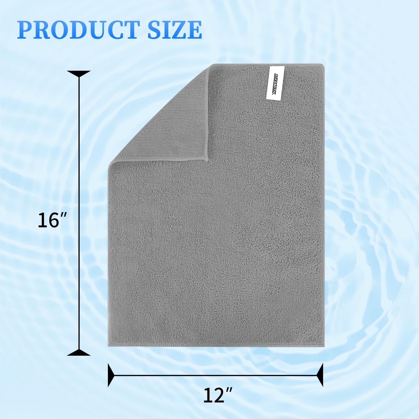 FIXSMITH Microfiber Cleaning Cloth - Pack of 50, Microfiber Towels for Cars 16 x 12 in, Highly Absorbent Cleaning Rags, Lint-Free, Streak-Free Cleaning Cloths for Car Kitchen Home Office