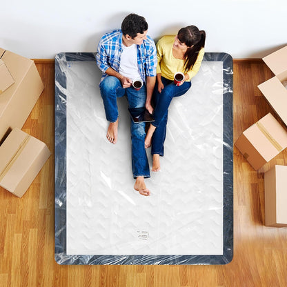 Utopia Home Queen Size Mattress Cover - Heavy Duty 4 Mil Plastic Bag for Easy Moving | Fits Mattresses Up to 14 Inches