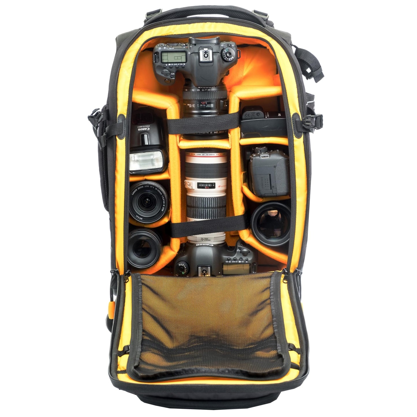 VANGUARD ALTA FLY 55T G2 DSLR Camera Backpack, 8 Wheel Spinner/Trolley, Black