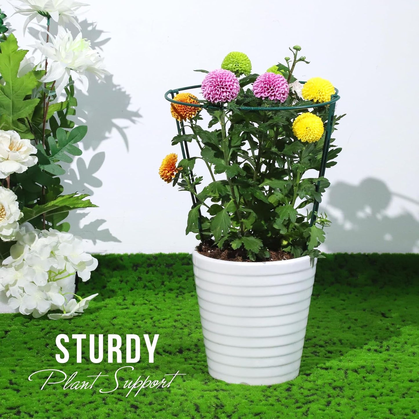 4 10" 15.8" LEOBRO Plant Support Stakes, PCS Plant Stakes, Plant Support, Peony Cages and Supports, Garden Stakes