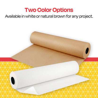 School Smart Butcher Kraft Paper Roll, 40 lb, 36 Inches x 1000 Feet, Brown - 085445