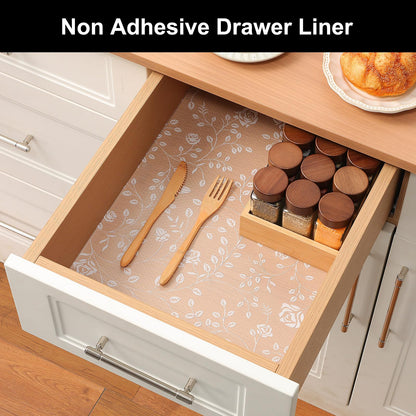 Cooyes Shelf Liner – Premium Non-Adhesive Cabinet & Drawer Liner for Kitchen – Waterproof Shelf Paper with Modern Pattern – Durable EVA Cabinet Mat – Easy to Cut （12" W x 240" L）