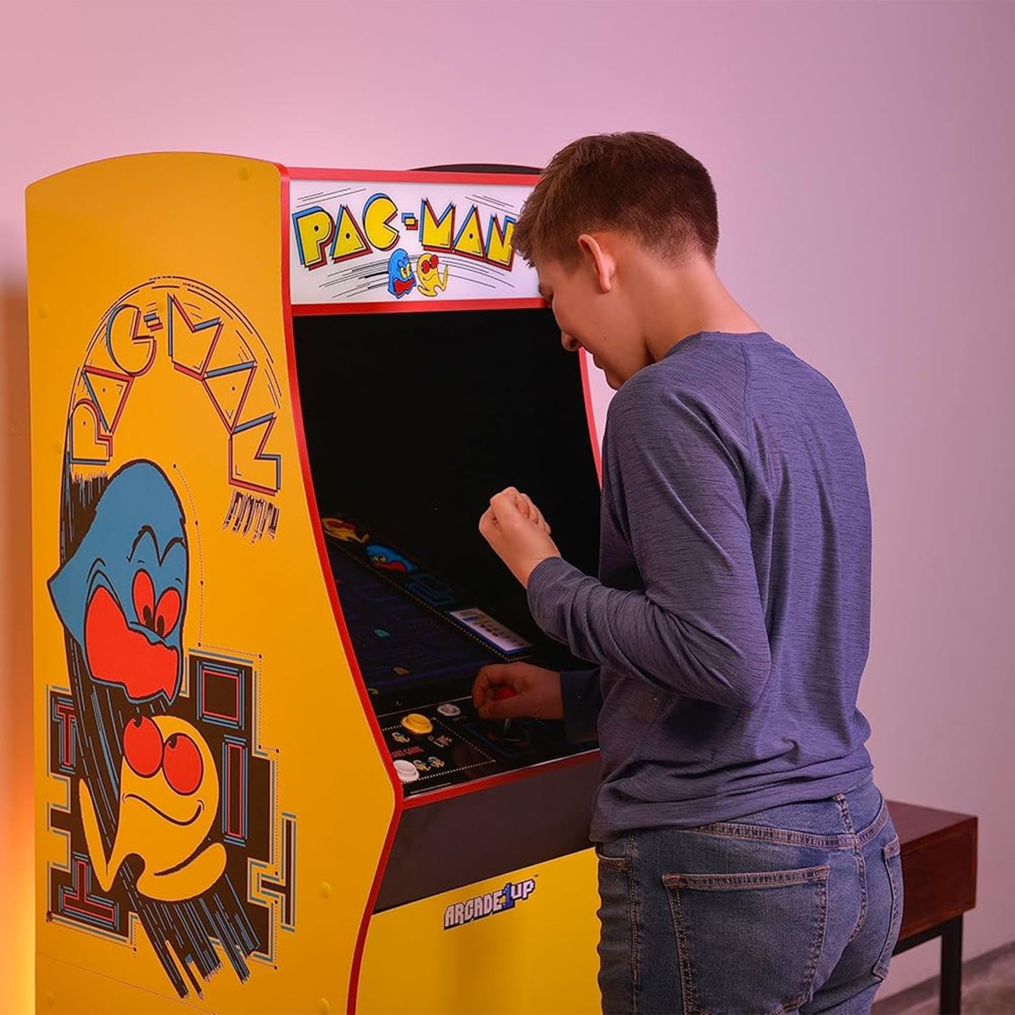 Arcade1Up PAC-Man Deluxe Arcade Machine for Home - 5 Feet Tall - 14 Classic Games