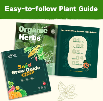 8 30,000+ 32 USDA Zone Heirloom Seed Bank, Non-GMO Varieties of Seeds for Planting Vegetables Herbs, Survival Seed Kit