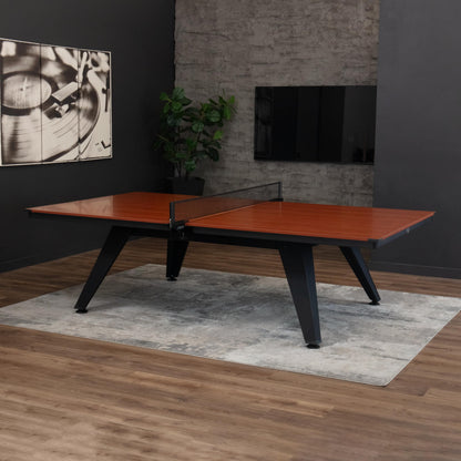 STIGA Ultra Indoor Table Tennis Table – 18mm Woodgrain Ping Pong Table with Steel Frame, Tournament Net & Post, Adjustable Leg Levelers, Modern Furniture-Style Design