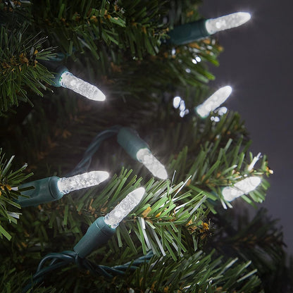 Skiennix 24 Ft M5 LED Christmas Lights - 70 Count Cool White Mini String for Indoor/Outdoor Use