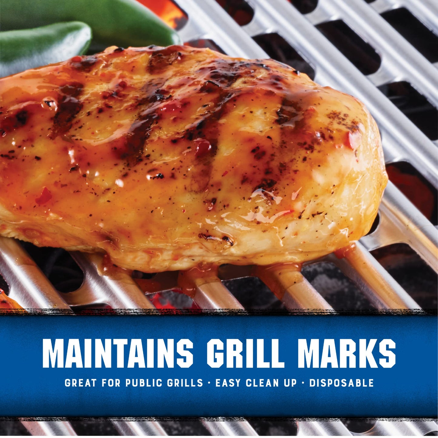 Kingsford Extra Tough Aluminum Grill Liners, Disposable Foil Grill Toppers for Outdoor Grills, Helps Keep Food and Sauce from Falling Through Grates, 16 x 11.75 in, 14 Count