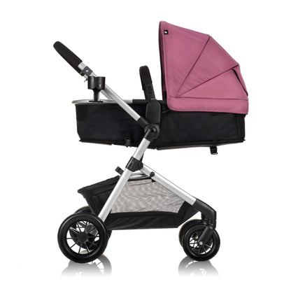 Evenflo Pivot Modular Travel System with LiteMax Preemie and Infant Car Seat (Dusty Rose Pink)