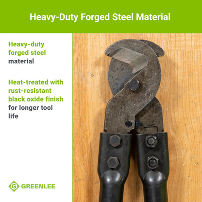 Greenlee 706 31-1/2" Heavy-Duty Cable Cutter for Copper, Aluminum, and Communications Cable