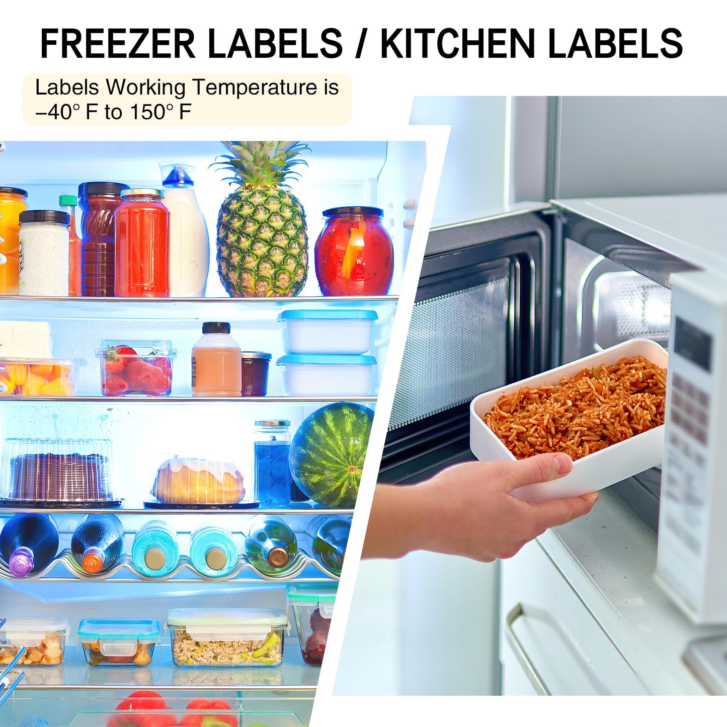 L LIKED Dissolvable Food Labels - 25 Custom Stickers, 8.5" x 11" Printable Labels for Inkjet Printers, 25 Sheets