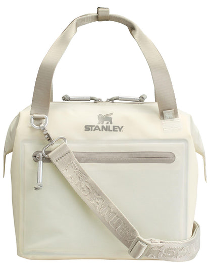 STANLEY All Day Julienne Mini Soft Cooler Bag and Lunch Box 7.4 Quarts | 10 Can Cooler with Handles and Strap | Stays Cold for Hours | Insulated Travel Bag with Zipper | BPA-Free | Cream