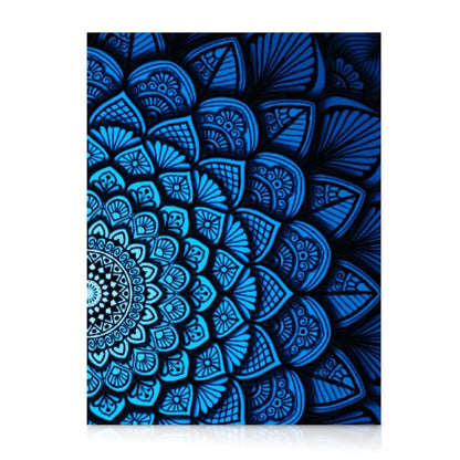 Modern Merch Mandala Diamond Art Kits for Adults, Blue and Black Pattern 5D Diamond Painting for Adults, DIY Mandala Wall Art, Cross Stitch Pattern Gem Art, Full Round Drill 12x16