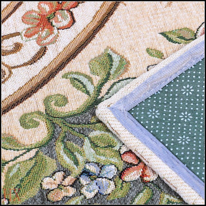 2'7'' 4, UKELER Luxury Soft Rustic Floral Area Rugs Washable Elegant Non Slip Accent Floor Rugs Carpet for Bedroom Kids
