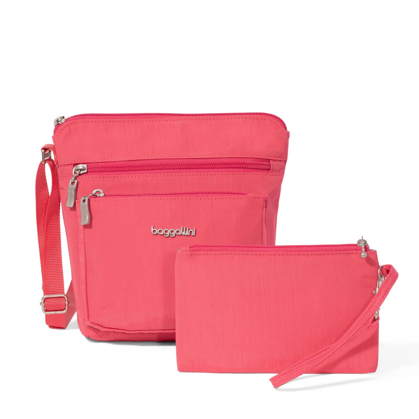 Baggallini Pocket Crossbody Bags for Women 8x8 Small Lightweight Durable Water-resistant Travel Purse W/Rfid