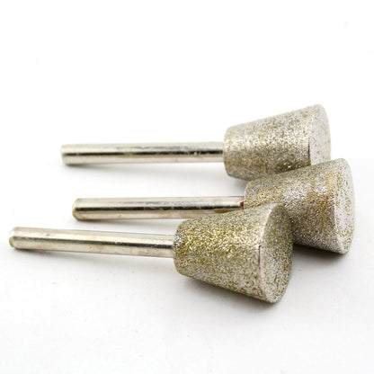 ILOVETOOL 25mm Inverted Cone Diamond Bits Burr Masonry Carving Tools for Gem Stone