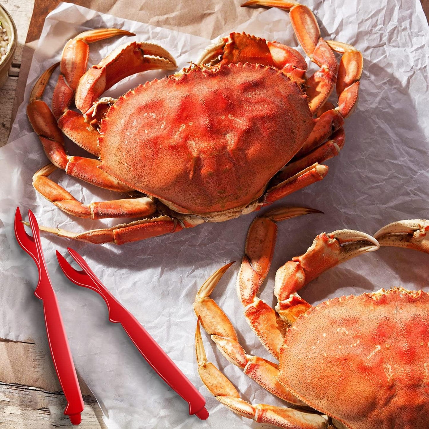 12Pcs Set Crab Legs Crackers, Crab Tools Crackers Picks Tools for Lobster, Crawfish, Prawns, Shrimp, Easy Opener