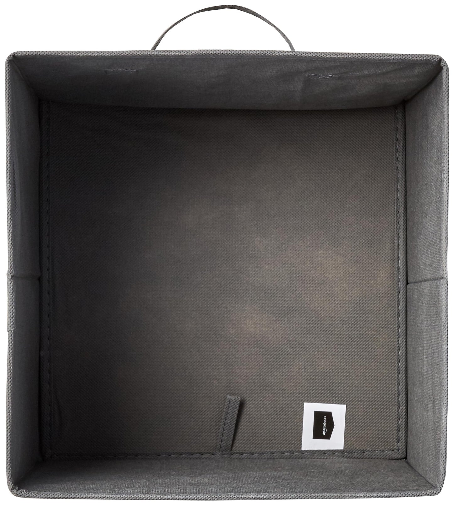Amazon Basics Collapsible Fabric Storage Cubes Organizer with Handles, Sturdy, Gray, 10.5-x-10.5-x-11-inch, Pack of 6