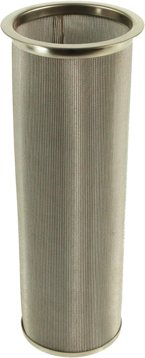 Cold Brew Coffee Filter & Lid - Stainless Steel, 80 Micron Woven, Fits Half Gallon Wide Mouth Mason Jars