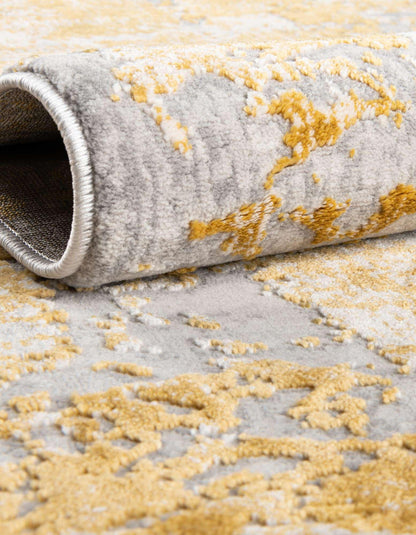 Unique Loom Finsbury Collection Area Rug - Elizabeth (7' 10" x 10' Rectangle, Yellow/ Ivory)