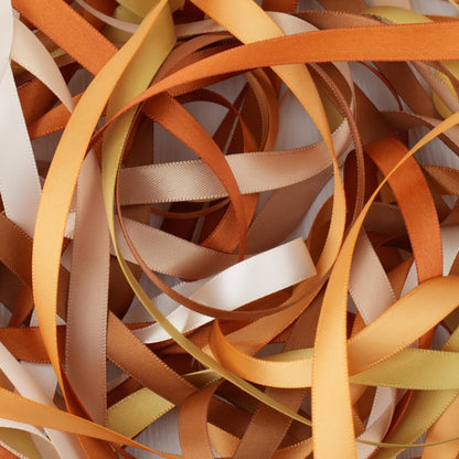 MAYREEL 3/8 Inch Gold Satin Ribbon Golden Brown for Gift Wrapping Wedding Bridal Shower Baby Shower Party Decorations 6 Rolls x 10 Yards Total 60 Yards
