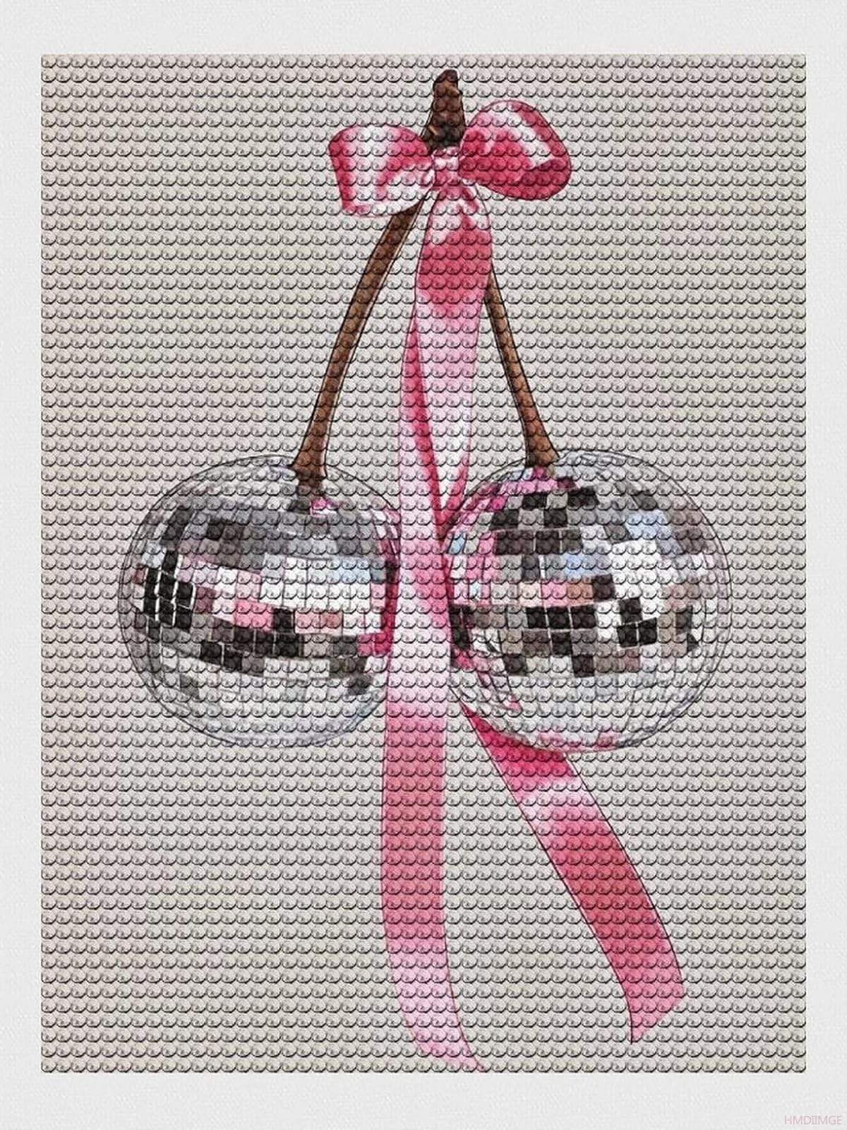 HMDIIMGE Two Disco Ball Diamond Painting Art Kit for Adults DIY Diamond Art Painting Full Drill Round Gem Art for Crafts Wall Decor 12x16 Inch