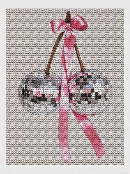 HMDIIMGE Two Disco Ball Diamond Painting Art Kit for Adults DIY Diamond Art Painting Full Drill Round Gem Art for Crafts Wall Decor 12x16 Inch
