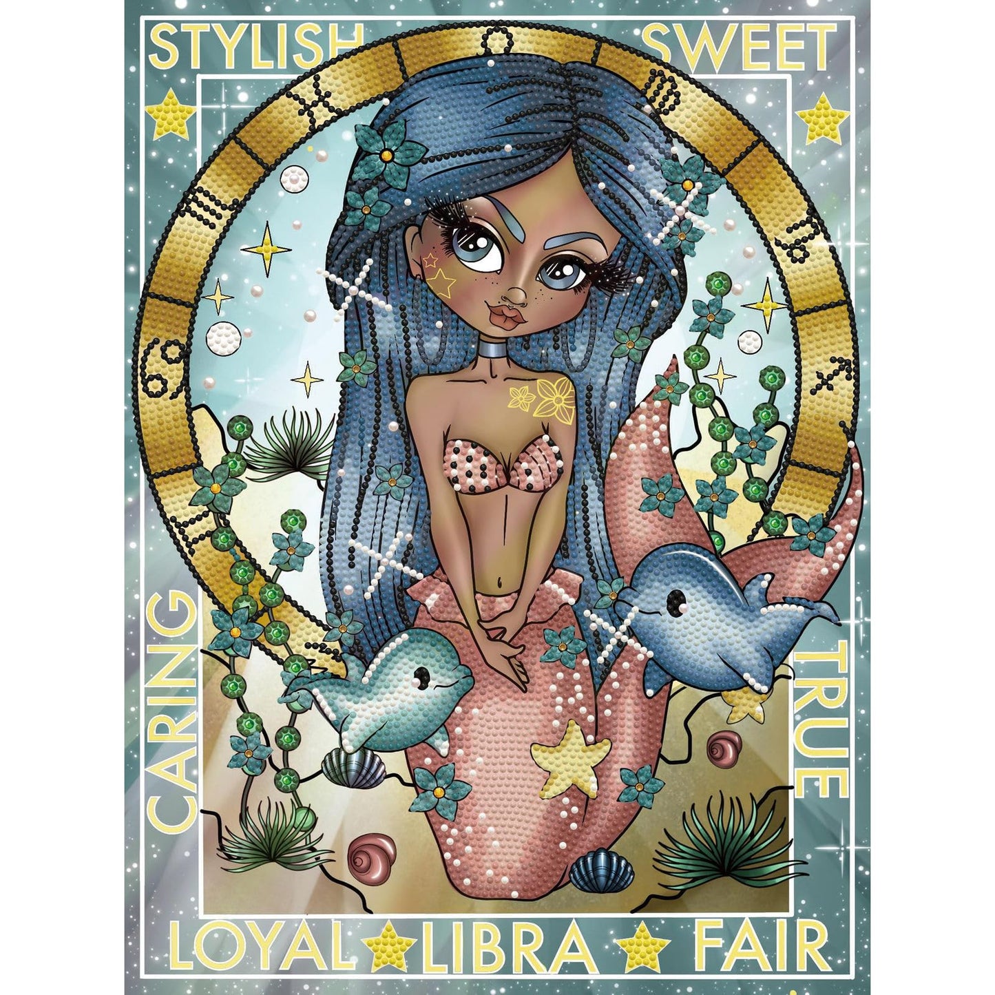 DIAMOND DOTZ Libra Diamond Painting Kits for Adults - Diamond Art Kits a Relaxing Creative Craft Kit with Dotz Gems 15.8x11.8