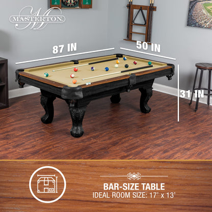 EastPoint Sports Masterton Billiard Table Deluxe - Tan 87 inch 1-1-32270-AA001D