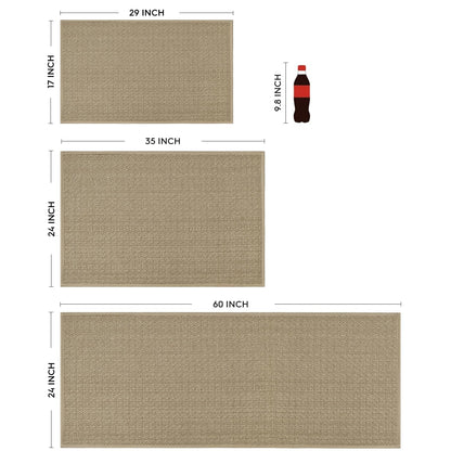 Artoid Mode Washable Non Slip Rubber Backing Kitchen Rugs Doormat, Absorbent Kitchen Floor Mats Front of Sink Kitchen Mats for Floor Home Decor 24x35 Inch
