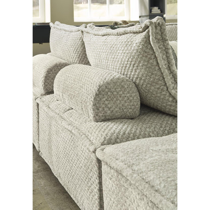 Signature Design by Ashley Bales Casual L-Shaped Modular Tufted 3-Piece Modular Seating with Non-Slip Decking, Beige