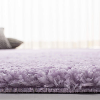 SAFAVIEH August Shag Collection Area Rug - 9' x 12', Lilac, Solid Design, Non-Shedding & Easy Care, 1.2-inch Thick Ideal for High Traffic Areas in Living Room, Bedroom (AUG900V)