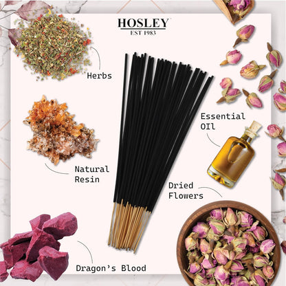 Hosley Dragon Blood Fragrance Incense Stick, Infused with Essential Oils for Long-Lasting Aromatherapy Bliss