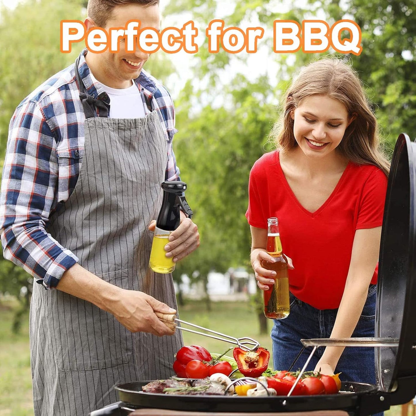 2 Pack MORDEN MS Oil Sprayer for Cooking, Oil Sprayer Mister Olive Oil Dispenser Bottle for Kitchen Air Fryer BBQ Salad