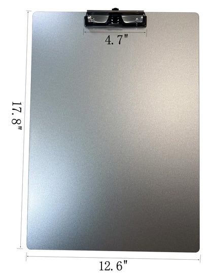 11x17 Metal Clipboard with Pen Holder,Contractor Heavy Duty A3 Size Aluminum Clipboards,Large Drawing Board with 304 Stainless Steel Clips