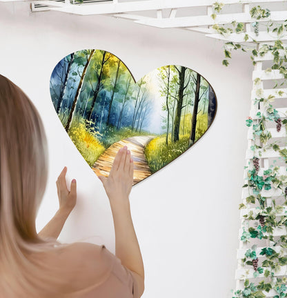 Wooden Hearts for Crafts 17 Inch Large, Big Wood Heart Sign for Wall Decor, Unfinished Blank Wood Cutouts Wooden Shapes for Birthday, Wedding Party Decoration, Valentine Day, Home Decoration