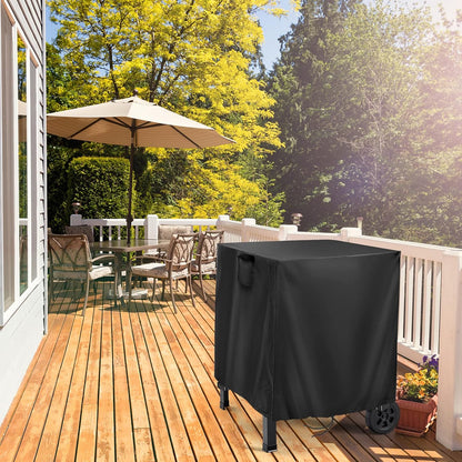 27 22 30 Inch Outdoor Prep Table Cover for Inkmin Double-Shelf Movable Dining Cart Table, Patio Bar Cart Cover