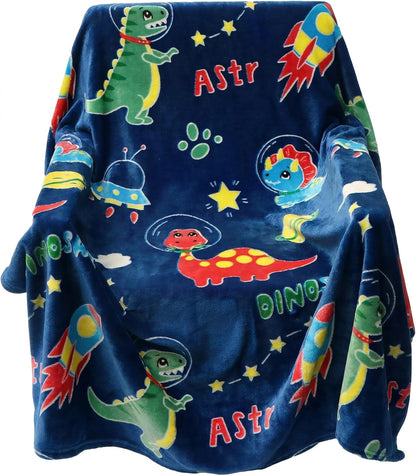 2 3 4 5 6 7 8 9 10 50"x60" SALIMAH Glow in The Dark Blanket Dinosaur Gifts for Girls, Toys for Girls Boys Age Year Old