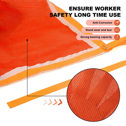 Superior Pump Jack Safety NET, Fire Retardant Construction Safety Debris Netting, 20 ft Industrial-Strength Scaffold Railing Net Enclosure, Workplace Safety Protection, Visibility Barrier