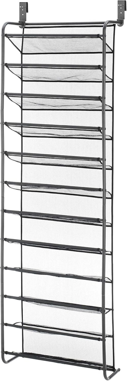 36 12 Closet 69"L 21.7"W 7.5"H, Whitmor Pair Over the Door Shoe Organizer, Tier Hanging Shoe Organizer, Heavy Duty