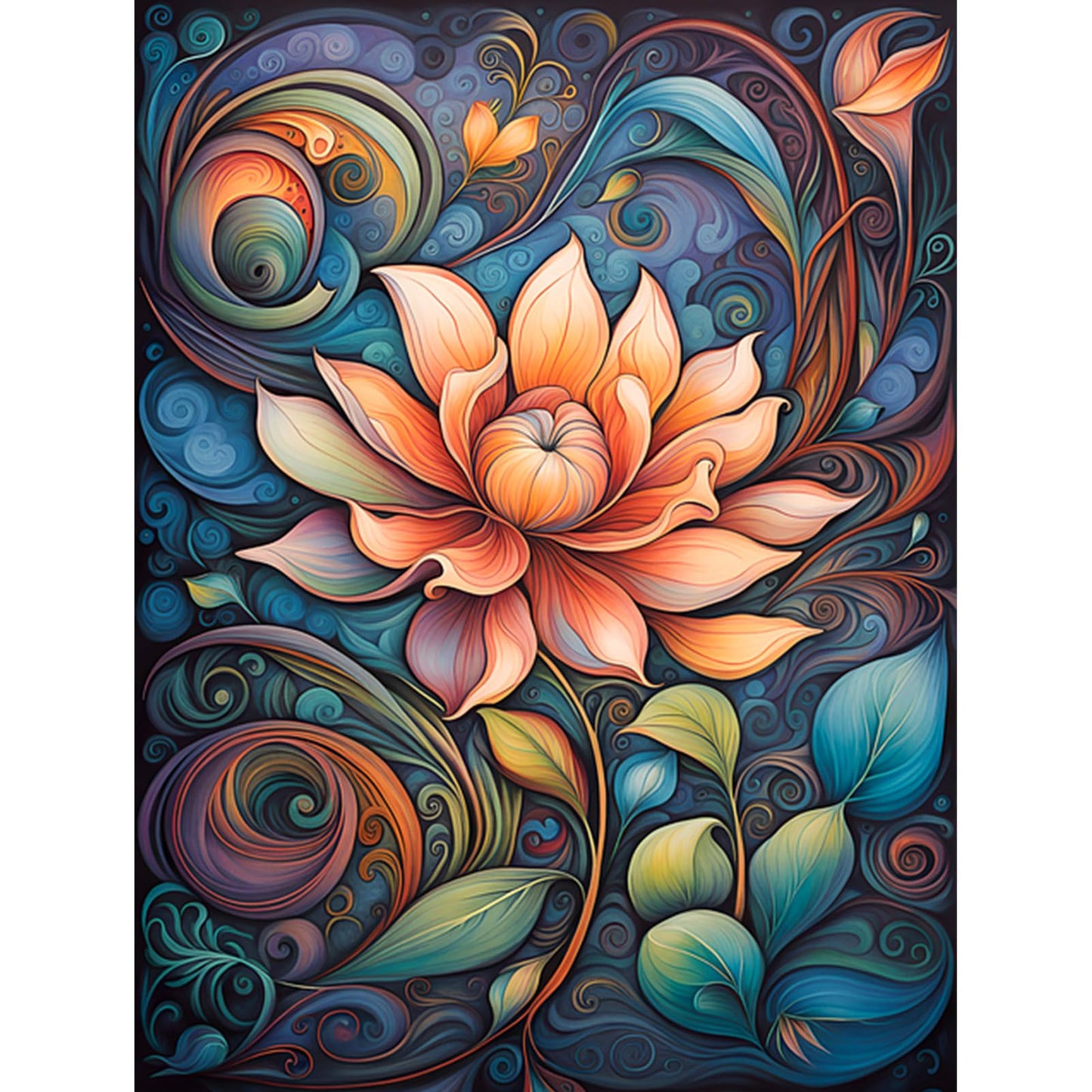 Huacan Diamond Art Kits for Adults Flower AB Drills Diamonds Painting Kit DIY Full Round Drill Paintings for Home Wall Decor Picture Size 12 * 12 Inch (Flower 5)