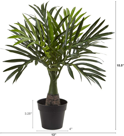 Nearly Natural Mini Areca Palm Artificial Plant 15.5in.