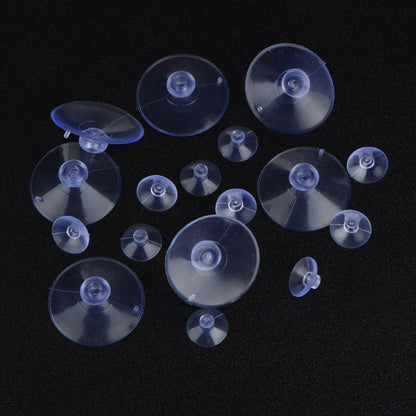 Whaline 30 Packs Suction Cup Plastic Sucker Pads - Clear, 3 Sizes, 45 mm, 30 mm, 20 mm