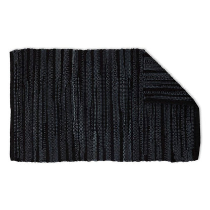 DII Chindi Home Collection Handwoven Multicolor Area Rag Rug, 20x31.5, Black