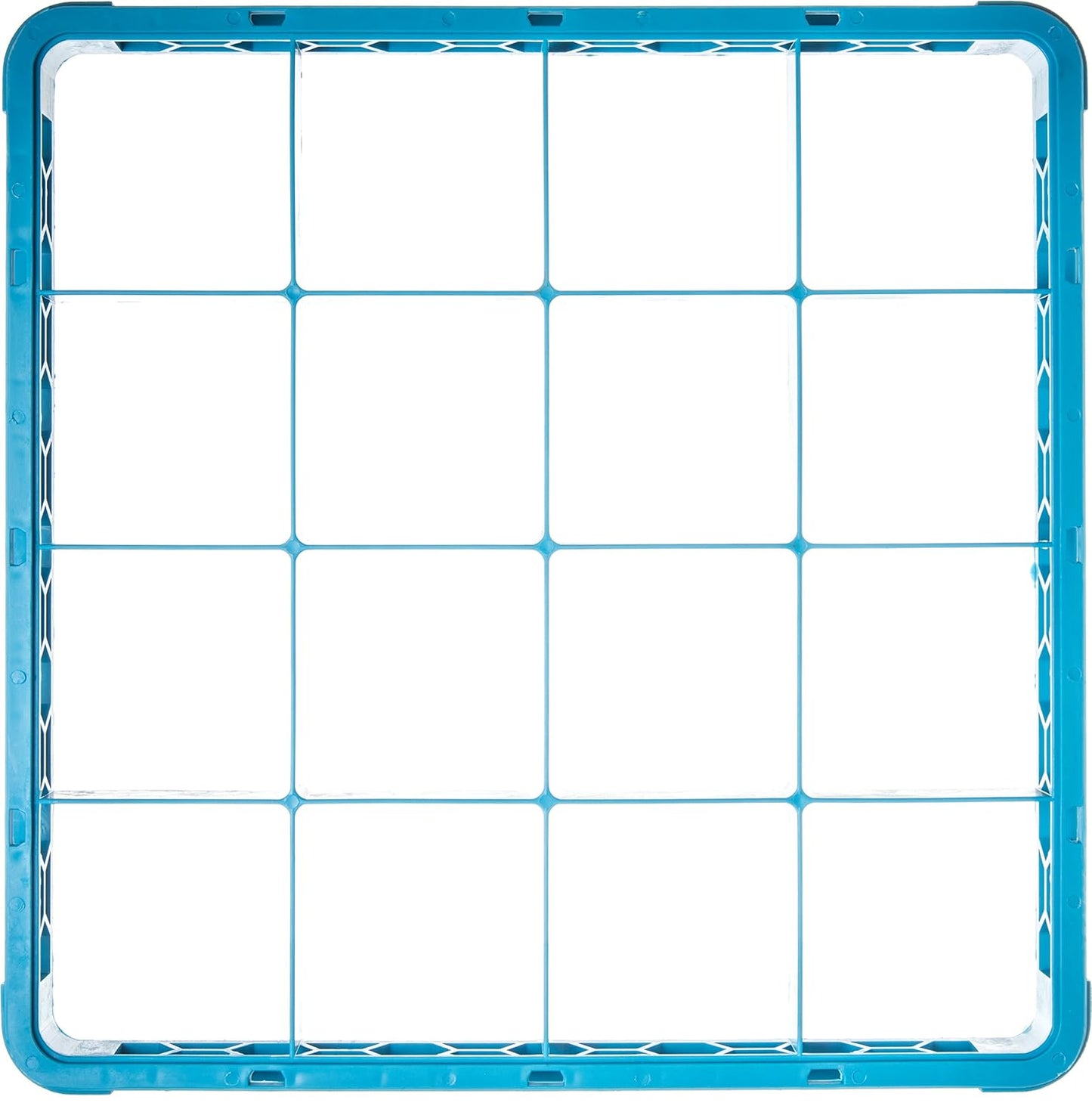 Carlisle FoodService Products RE1614 OptiClean 16 Compartment Divided Glass Rack Extender, Blue